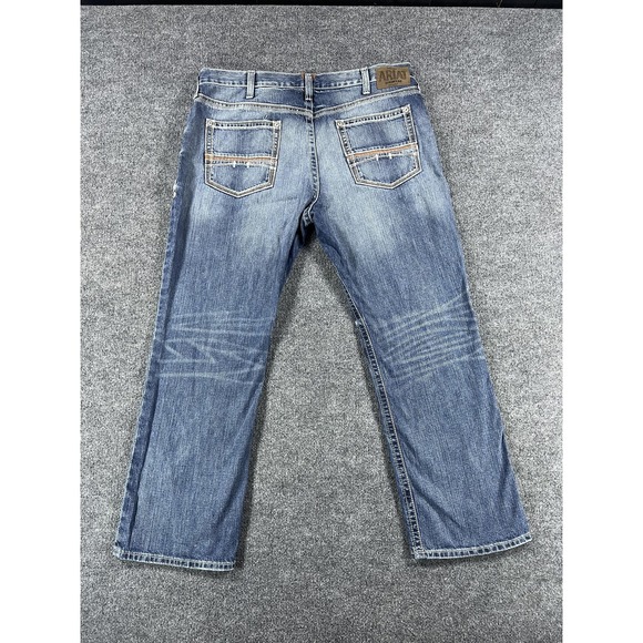 Ariat Jeans Mens 40x32 Blue M4 Low Rise Boot Relaxed Fit Bootcut Denim Western - Picture 4 of 16